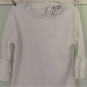 Janie and Jack white sweater 12-18 m